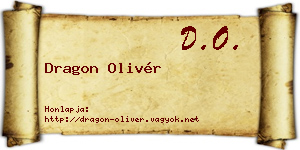 Dragon Olivér névjegykártya