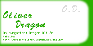 oliver dragon business card